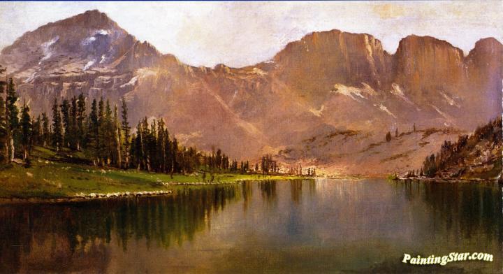 Lake Lall and Mount Agassiz, Uinta Range, Utah Artwork by Gilbert Munger