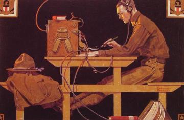 The US Army Trades Artwork by Norman Rockwell