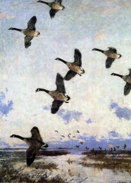Against The Morning Sky Artwork by Frank Weston Benson
