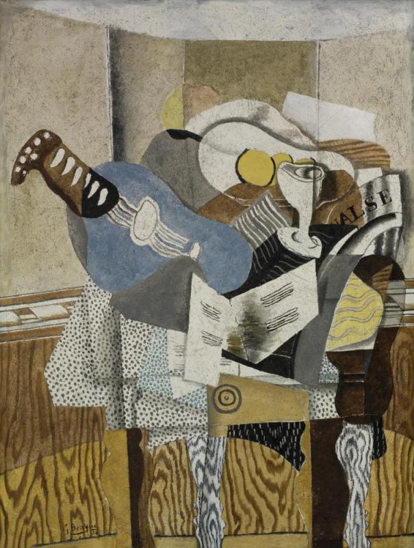 The Blue Mandolin Artwork by Georges Braque