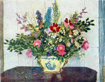 Bouquet Artwork by Pyotr Konchalovsky