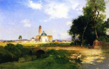 Church at Teoloyacan Artwork by Thomas Moran