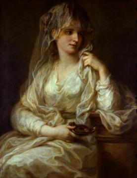 Portrait of a Woman as a Vestal Virgin Artwork by Angelica Kauffmann