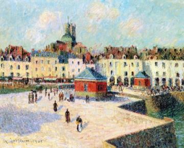 Dieppe, le Quai de Carenage Artwork by Gustave Loiseau