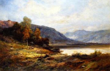 The Banks of Loch Kagrine Artwork by Alfred de Breanski, Sr.