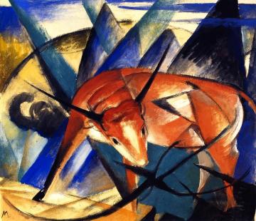 Bull Artwork by Franz Marc