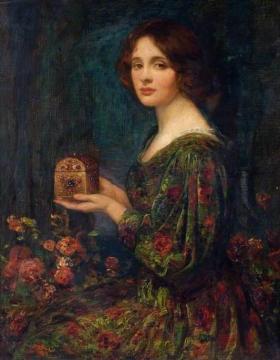 The Jewelled Casket Artwork by Thomas Edwin Mostyn