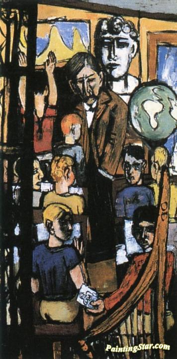 Beginning (Triptych - Right Panel) Artwork by Max Beckmann