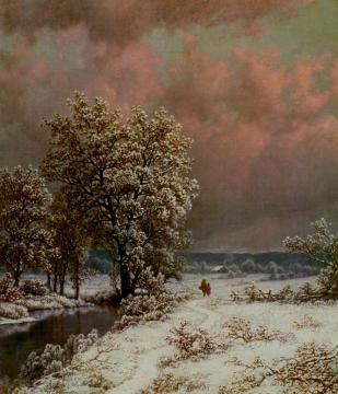 Snow Scene Artwork by William Mason Brown