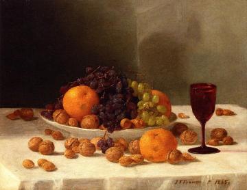 Still Life with Fruit and Nuts Artwork by John F. Francis