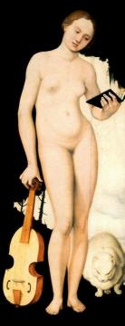Allegorical Figure (Allegory of Music) Artwork by Hans Baldung Grien
