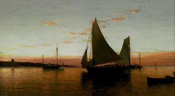 Twilight Seascape Artwork by Alfred Thompson Bricher