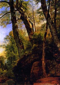 Black Birches, Catskill Mountains Artwork by Asher B. Durand