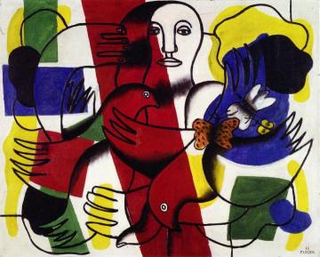 Composition with Two Butterflies Artwork by Fernand Léger