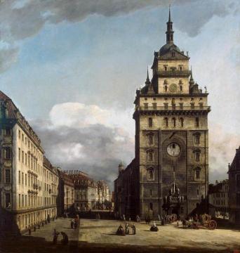 The Kreuzkirche in Dresden Artwork by Bernardo Bellotto