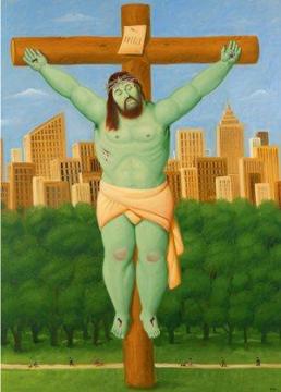 Crucifixión Artwork by Fernando Botero