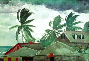 Hurricane, Bahamas Artwork by Winslow Homer