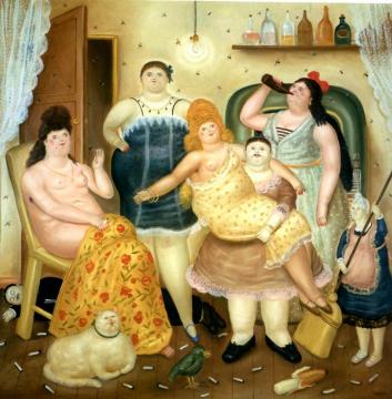 The House Of Madrique Artwork by Fernando Botero