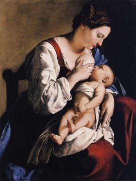 Madonna and Child Artwork by Orazio Gentileschi