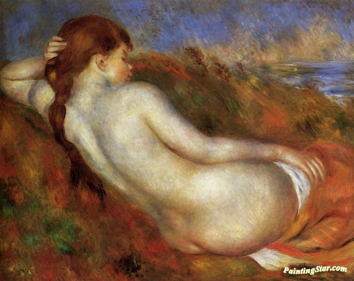 Reclining Nude Artwork by Pierre Auguste Renoir