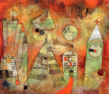 Fateful Hour At Quarter To Twelve Artwork by Paul Klee