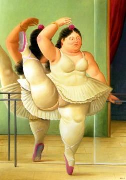 Dancer At The Barre Artwork by Fernando Botero