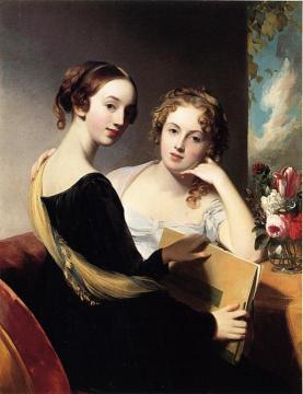 Portrait of Misses Mary and Emily McEuen Artwork by Thomas Sully