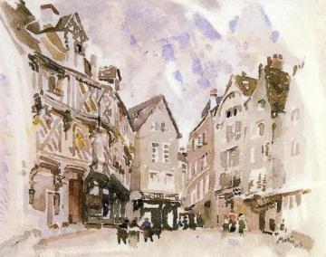 Old Houses, Chartres Artwork by John Marin