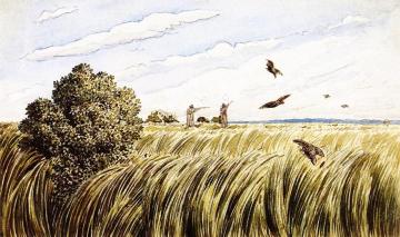 Grouse Shooting near the Rocky Mountsains Artwork by William George Richardson Hind