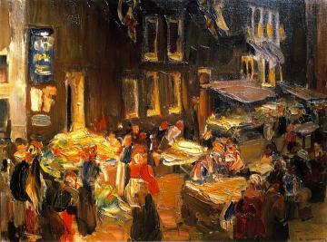 Jewish Quarter in Amsterdam Artwork by Max Liebermann