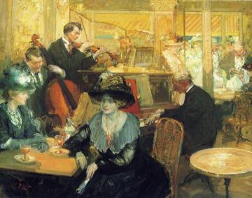 Cafe de la Paix Artwork by Richard Edward Miller
