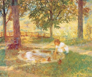 The Toy Sailboat Artwork by Francis Luis Mora