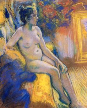 Nude in the Studio Artwork by Georges Lemmen