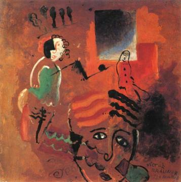 Surrealist Composition Artwork by Victor Brauner