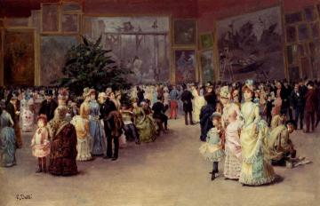 Varnishing Day Artwork by Cesare Auguste Detti