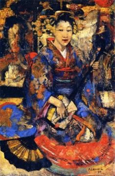 Music in Japan Artwork by Edward Atkinson Hornel