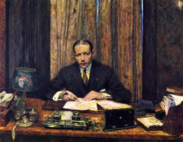 Lucien Rosengart at His Desk Artwork by Edouard Vuillard