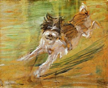 Jumping Dog "Schlick" Artwork by Franz Marc