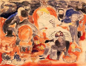 Nana and Her Men Artwork by Charles Demuth