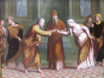 The Marriage of the Virgin Artwork by Paris Bordone