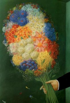Flowers Artwork by Fernando Botero
