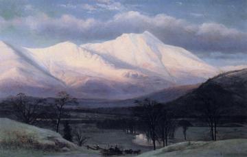 Winter Scene, North Moat Mountain Artwork by Benjamin Champney