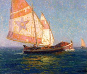 Italian Fishing Boats Artwork by Edgar Alwyn Payne