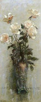 Small Roses #1 Artwork by Anna Mary Richards Brewster