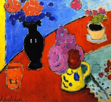 Still Life with Vase and Jug Artwork by Alexej Jawlensky