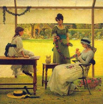 The Garland Artwork by George Dunlop Leslie
