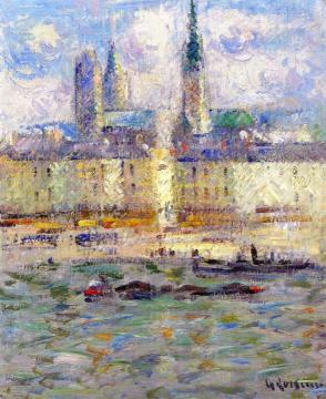 Rouen Cathedral Artwork by Gustave Loiseau