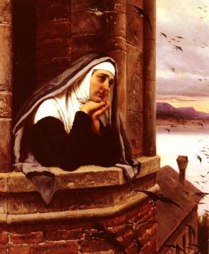 Far Away Thoughts Artwork by Eugen Von Blaas