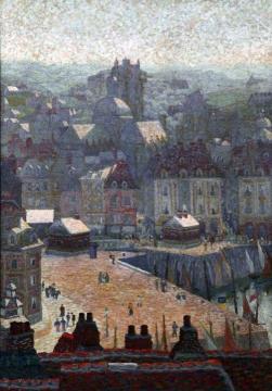 Le Quai Ensoleillé, Dieppe Artwork by Charles Ginner