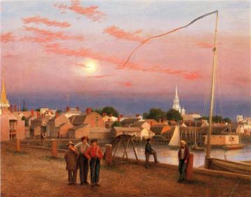 Twilight, Newport Harbor Artwork by George Harvey